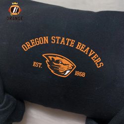 Oregon State Beavers Embroidered Sweatshirt, NCAA Embroidered Shirt, Oregon State Embroidered Hoodie, Unisex T-Shirt