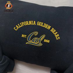California Golden Bears Embroidered Sweatshirt, NCAA Embroidered Shirt, Embroidered Hoodie, Unisex T-Shirt