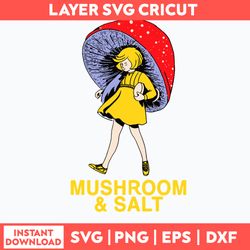Mushroom And Salt Svg, Mario Mushroom Svg, Png Dxf Eps Digital File