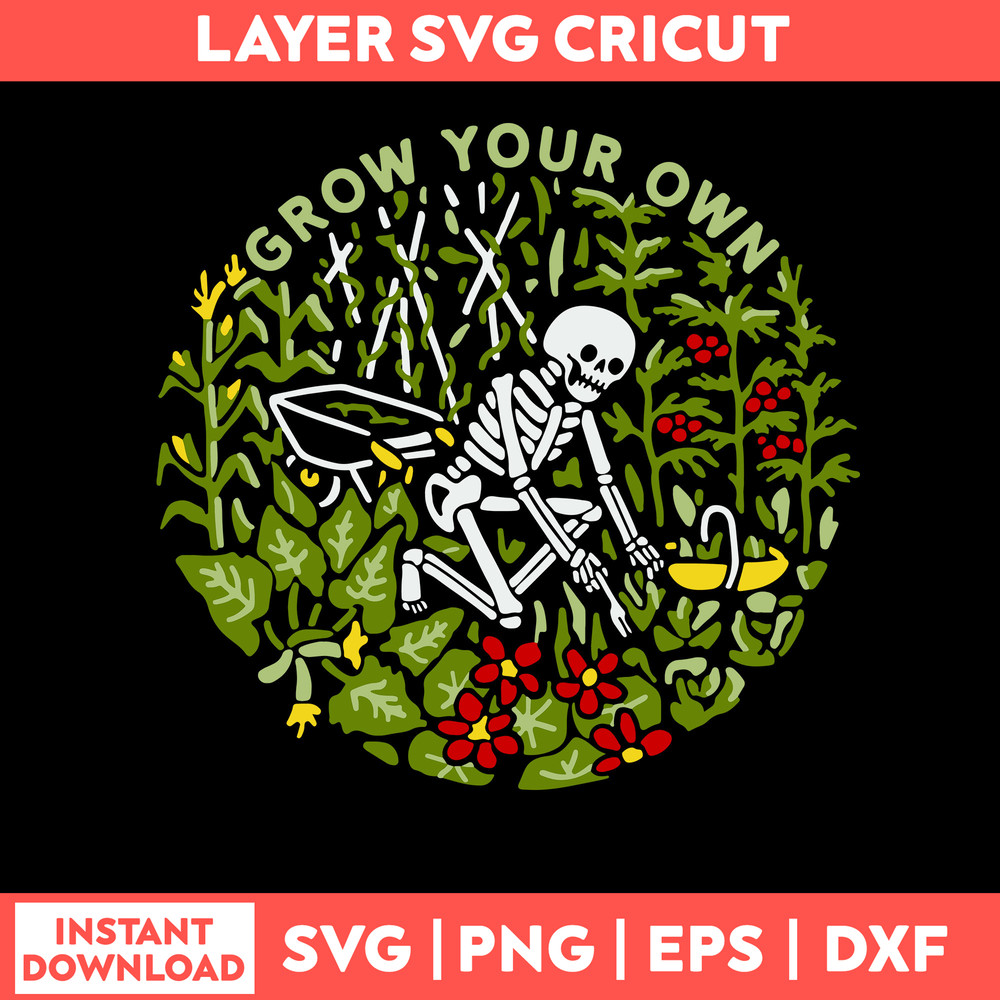 Skeleton Grow Your Own Svg, Png Dxf Eps Digital File.jpg