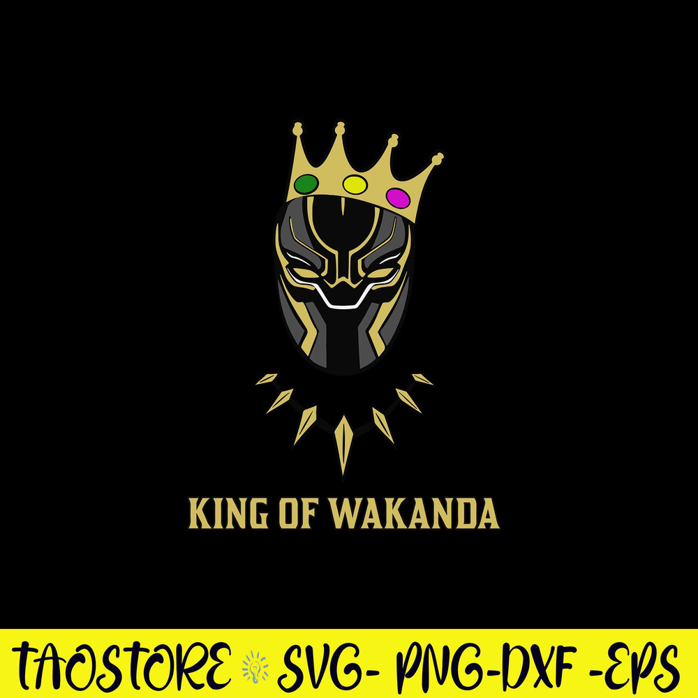 King of Wakanda Svg, Black Panther Svg, Png Dxf Eps File.jpg
