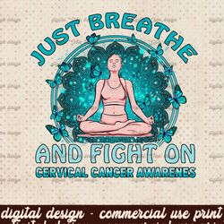 cervical cancer awareness fight love cure PNG| digital download