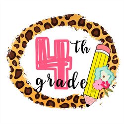 leopard 4th grade png sublimation, leopard png, 4th grade png