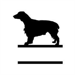 black dog standing short tail svg silhouette