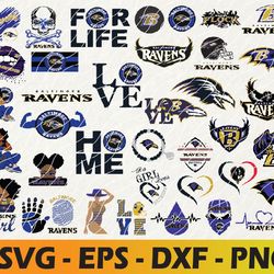 Baltimore Ravens logo, bundle logo, svg, png, eps, dxf 2