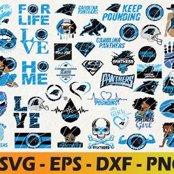 Carolina Panthers logo, bundle logo, svg, png, eps, dxf 2