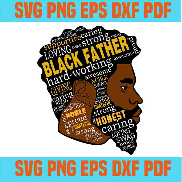 Black father svg,happy father's day,african dad,black father - Inspire ...