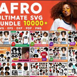 10000 afro bundle black matter svg, dad black svg, afro svg, afro woman svg, afro man svg digital download