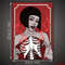 Beautiful skeleton girl poster