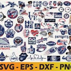 New England Patriots logo, bundle logo, svg, png, eps, dxf 2
