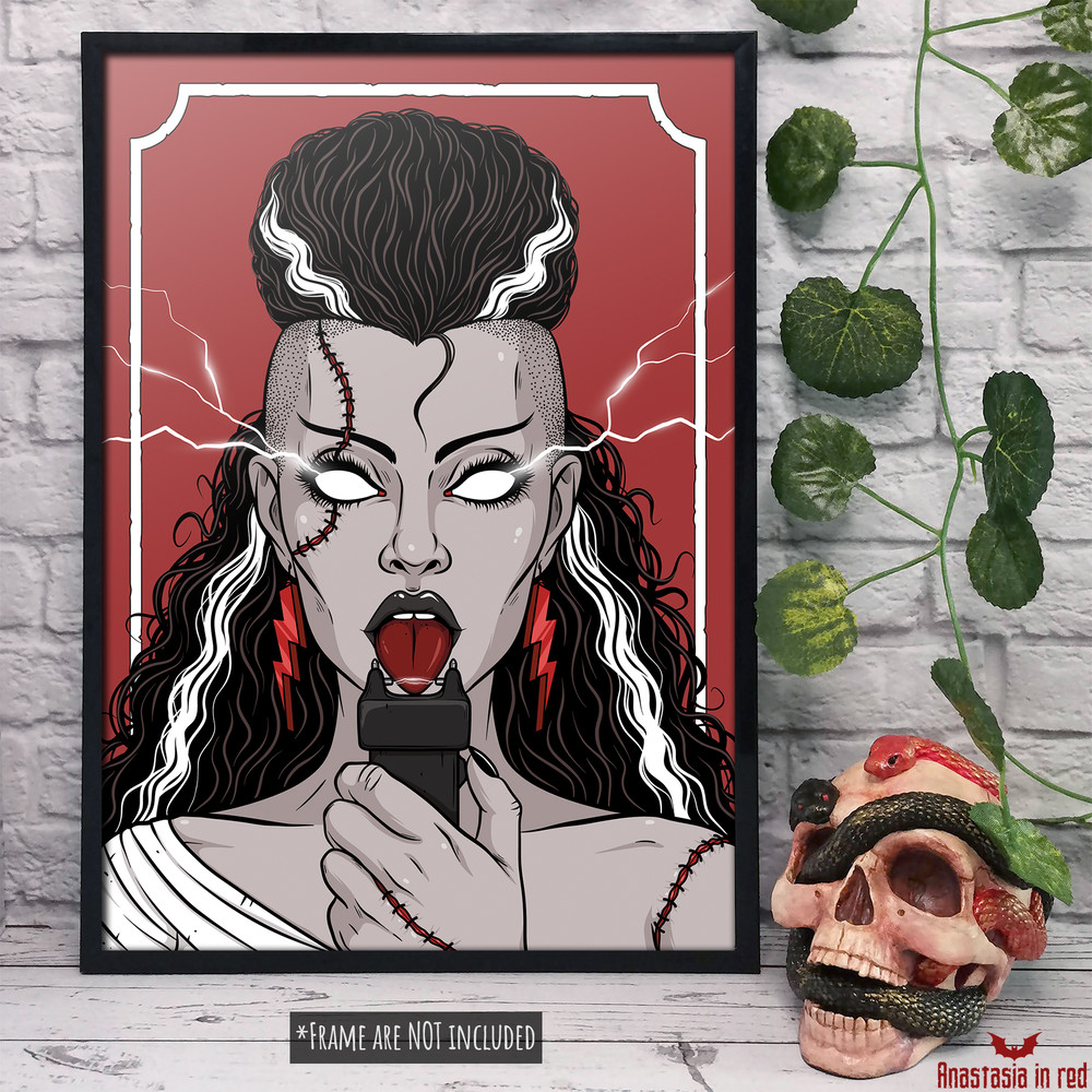 Bride of Frankenstein art print