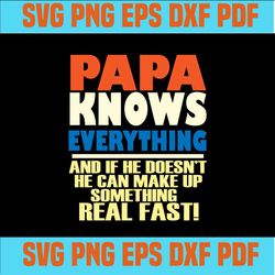 papa knows everything svg,funny grandpa,papa shirt,papa gift,gift for grandpa,grumpa shirt,grandpa shirt,father's day gi