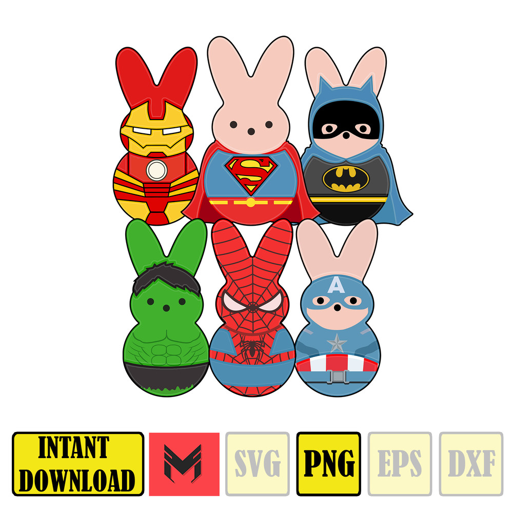 Easter Cartoon Png Bundle, Easter Bunny Png Bundle, Chilling With My Peeps Png, Funny Easter, Easter Friend Cartoon Png, (1).jpg