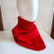 Women red color handknit neckwarmer red knit neckwarmer warm soft snood Christmas gift