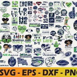 Seattle Seahawks logo, bundle logo, svg, png, eps, dxf 2