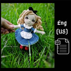 PDF Pattern Alice in Wonderland doll Pattern