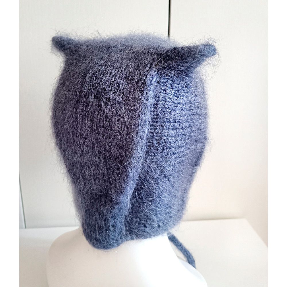 Handknit women moheir hat gifts Valentine day moheir hat Wool women hats warm hat cat hat