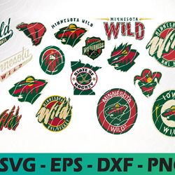 Minnesota Wild Hockey Teams Svg, Minnesota Wild svg, N  H  L Svg, N  H  L Svg, Png, Dxf