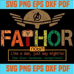 Fathor svg, FaThor Definition Shirt, fathers day svg, Avengers svg, superhero svg, super dad svg, dad svg, father svg,pa