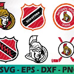 Ottawa Senators Hockey Teams Svg, Ottawa Senators Svg, N  H  L Svg, N  H  L Svg, Png, Bundle