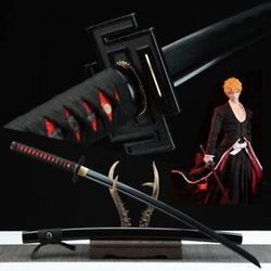 BLEACH ICHIGO BANKAI SWORD Handmade Tensa zangetsu Anime Katana Sword gift
