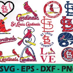 Louis Cardinals logo, bundle logo, svg, png, eps, dxf
