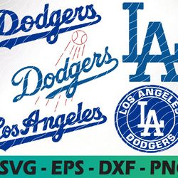 Los Angeles Dodgers  logo, bundle logo, svg, png, eps, dxf