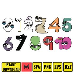 Number Lore Characters | SVG | PDF | PNG | Eps - Number Lore individual Characters