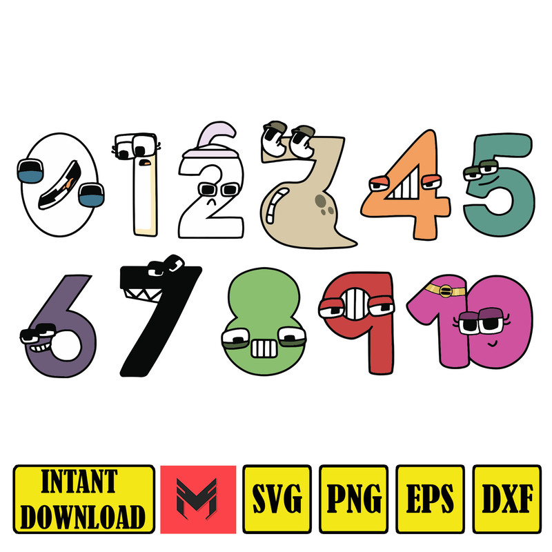 Number Lore Characters SVG PDF PNG Eps.jpg