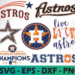 Houston Astros logo, bundle logo, svg, png, eps, dxf