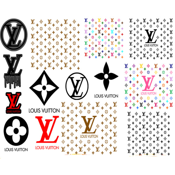 LV Logo Pattern SVG , Louis Vuitton Logo, Louis Vuitton Symb