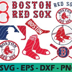Boston Red Sox logo, bundle logo, svg, png, eps, dxf
