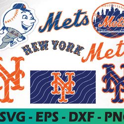 New York Mets logo, bundle logo, svg, png, eps, dxf