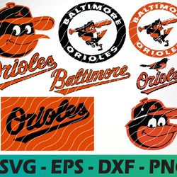 Baltimore Orioles logo, bundle logo, svg, png, eps, dxf