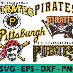 Pittsburgh Pirates logo, bundle logo, svg, png, eps, dxf
