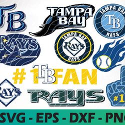 Tampa Bay Rays logo, bundle logo, svg, png, eps, dxf