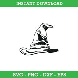 Sorting Hat SVG, Harry Potter Wizard Hat SVG, Witch Hat SVG, Harry Potter SVG, Instant Download