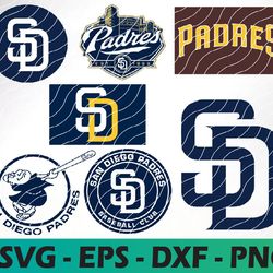 San Diego Padres logo, bundle logo, svg, png, eps, dxf