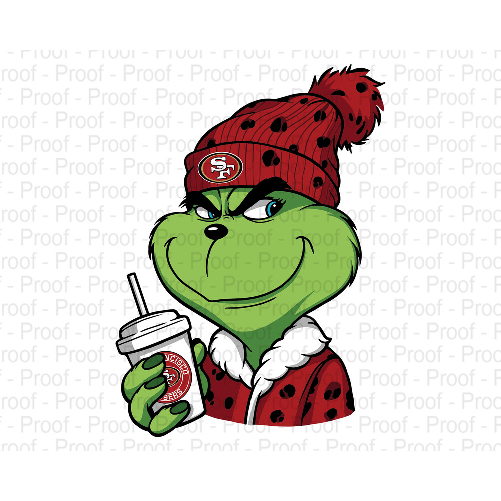 San Francisco png, football PNG, Christmas Football sublimation design, big green mean guy design, football season png, 49ers png.jpg