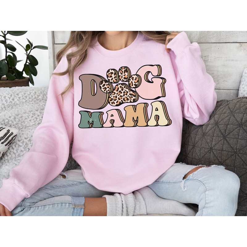 Digital Png File Dog Mama Stacked Cheetah Leopard Paw Print Distressed Printable Waterslide Mug T-Shirt Sublimation Design INSTANT DOWNLOAD.jpg