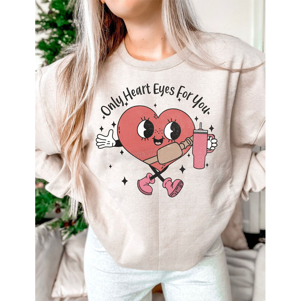 Only Heart Eyes For You Valentines Candy Heart Stanley Tumbler Belt Bag Inspired PNG Sublimation Design Download Holiday Love.jpg