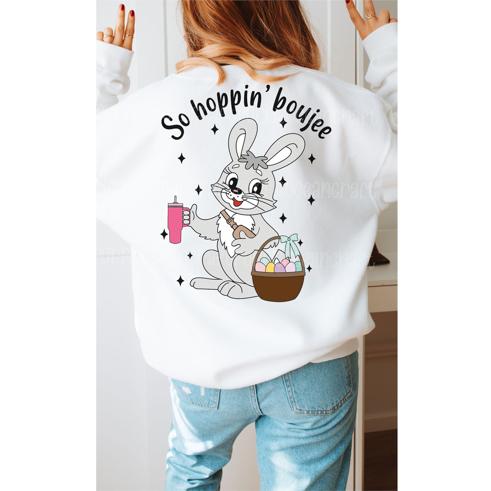 So Hoppin Boujee Easter Bunny Stanley Tumbler Belt Bag Inspired PNG Sublimation Design Download DTF Shirt Print Sticker Tumbler Idea 1.jpg