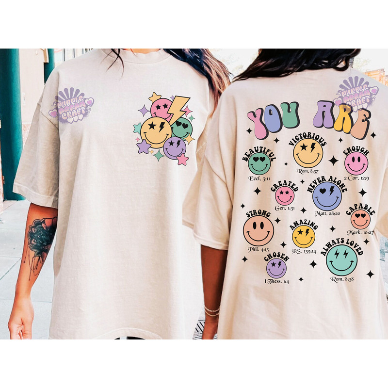 You are bible verse SVG png, Christian sublimation design, retro face png, inspirational, Religious design, motivation png.jpg