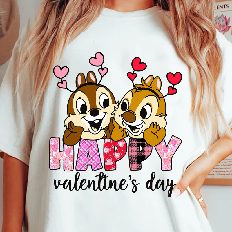 Happy Valentine's Day Png, Character Valentine Png, Chip and Dale Valentine's Day Png, Cute Valentine Gift, Magical Valentines Day.jpg