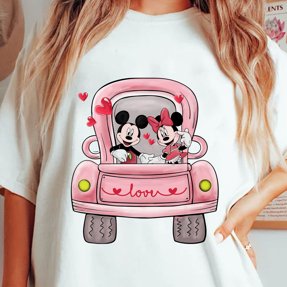 Happy Valentine's Png, Vintage Truck Mouse Valentine Png, Valentine Mouse Hearts Png, Valentine's Day Png, Magical Kingdom, Vacay Mode.jpg