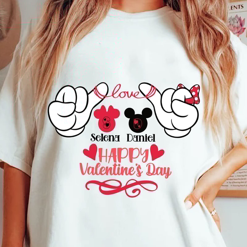Personalized Mouse Valentine Svg, Mouse Hearts Svg, Happy Valentine Svg, Mouse Valentine's Day Svg, Valentine's Svg, Magical Kingdom Svg.jpg