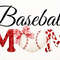 Coquette Baseball Mom, Baseball Clipart, pink bow ribbon baseball ball, Aesthetic PNG baseball mom girly girl, 300 DPI.jpg
