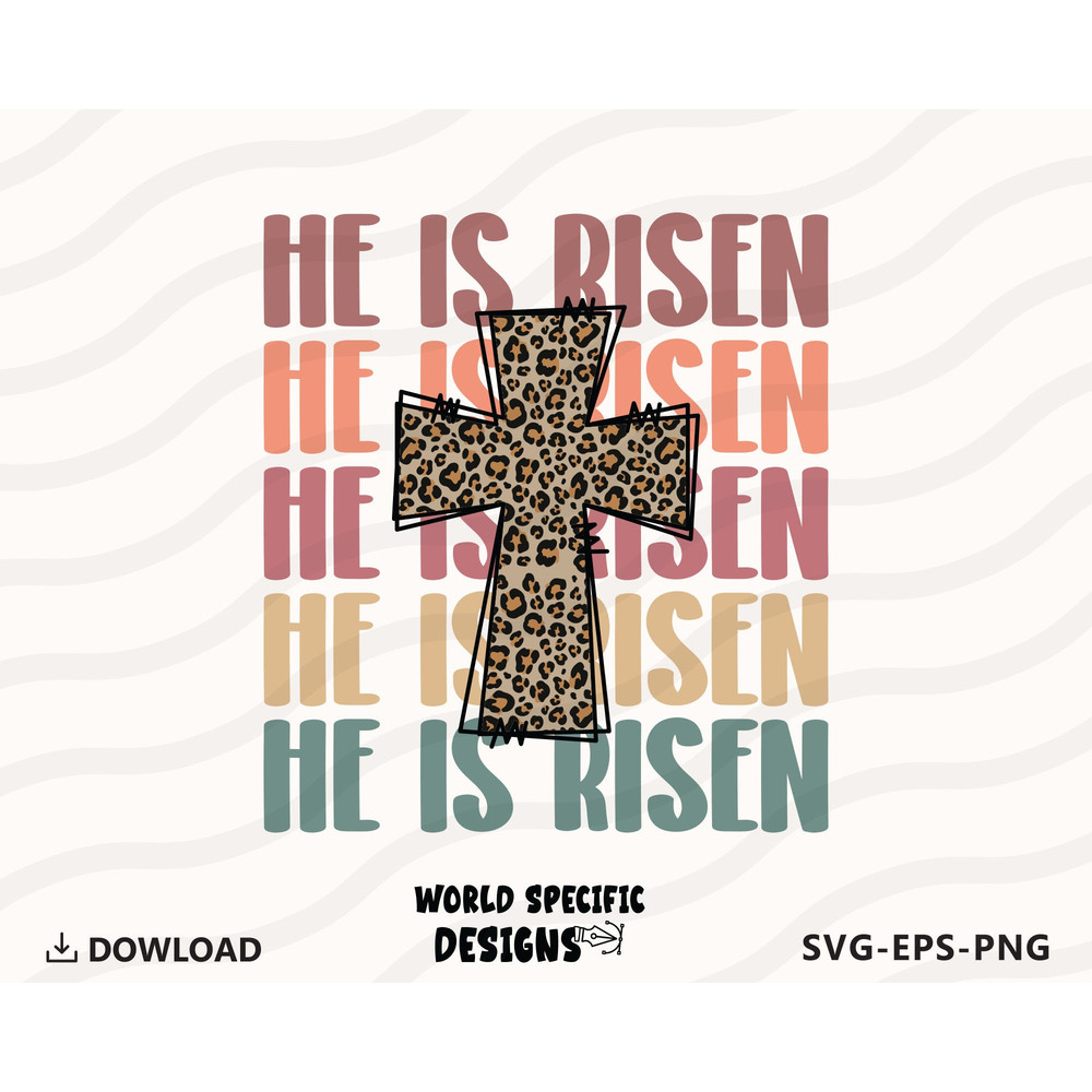 He Is Risen Stacked Letters PNG Sublimation Design, Christian Easter, Happy Easter, Easter Teacher Png, Digital Download.jpg