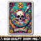 Cereal Killer Funny Tarot Card PNG, Sarcastic Skeleton Sublimation Design, Witchy Skull True Crime Lover Trendy TShirt Mug PNG File Download.jpg
