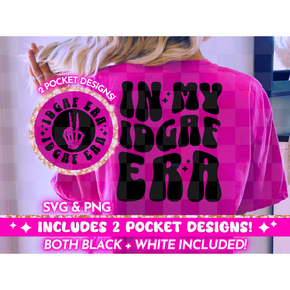 In My IDGAF Era PNG SVG, Funny Retro Png Design, Adult Humor Png, Funny Quote Svg, Sweary Trendy Wavy Text T-Shirt Design, Digital Download.jpg